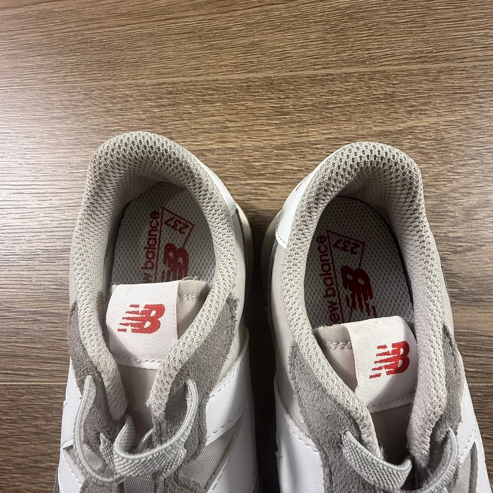 New Balance 237 Youth Sneakers Gray White Elastic Laces Lifestyle School Neutral